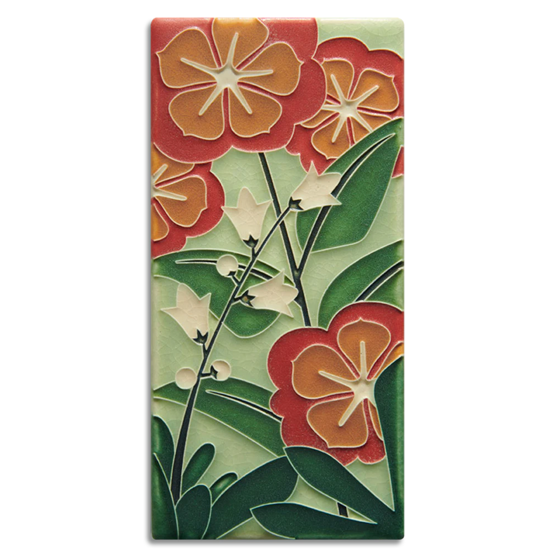 4x8 Starry Flowers | Motawi Tileworks 4x8 Starry Flowers | Motawi Tileworks