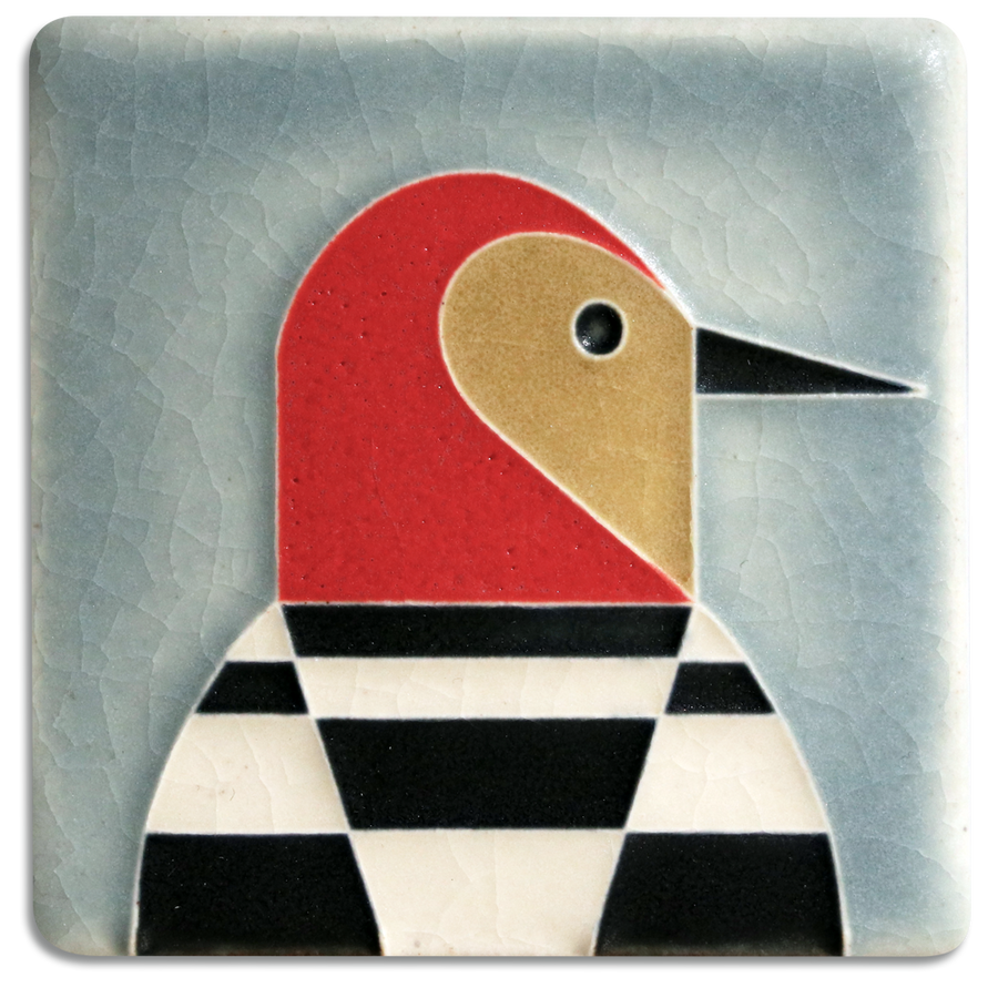 3x3 Woodpecker - Grey Blue