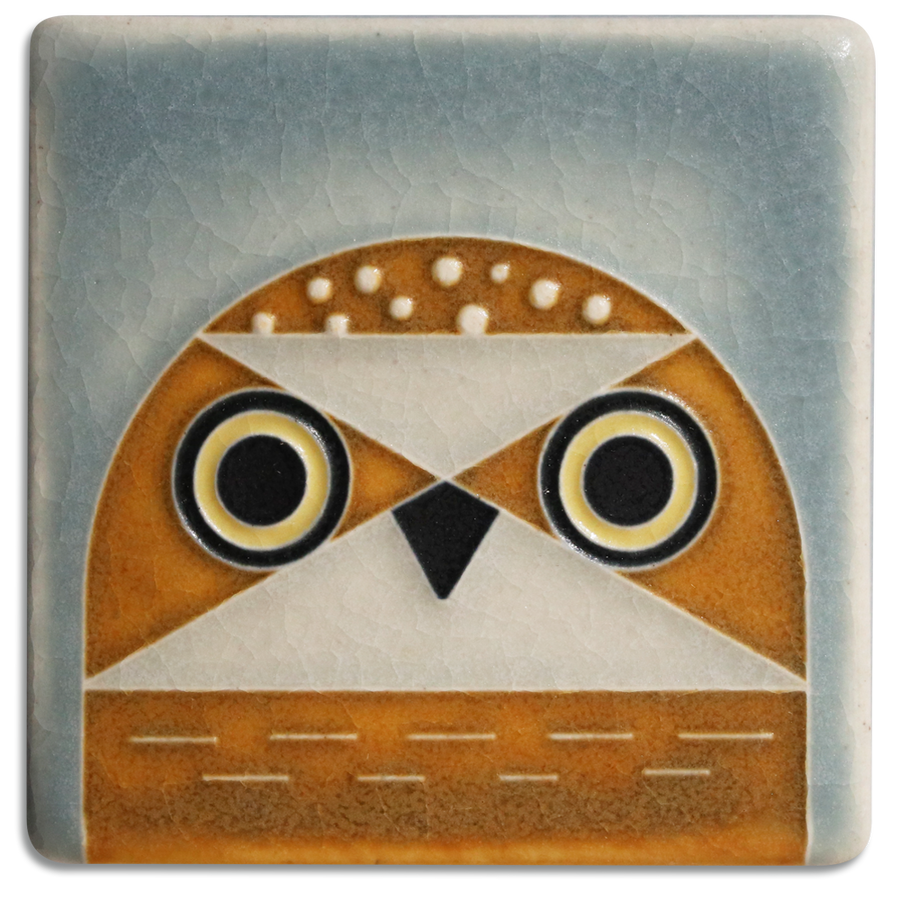 3x3 Owlet - Grey Blue