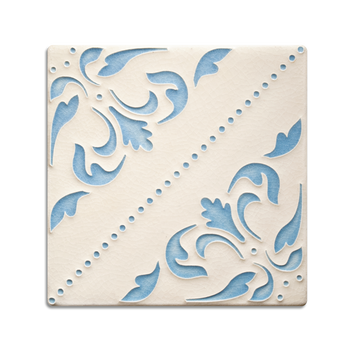 6x6 Lisbon Wallpaper, China Blue