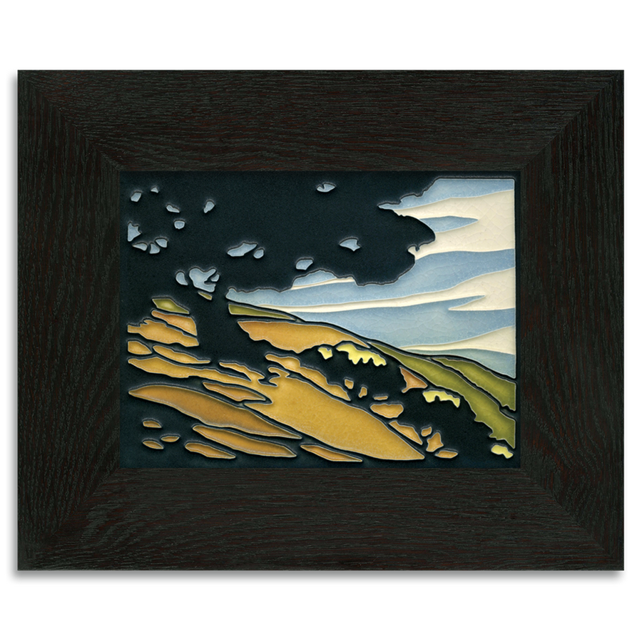 Tile framed in 6x8 Ebony frame