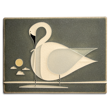 6x8 Trumpeter Swan - Grey