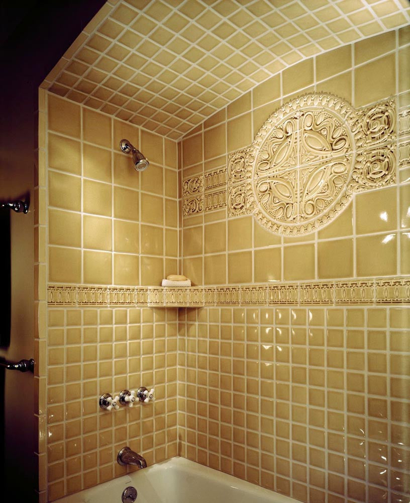 Armitage shower, finished in 5143, Sand.