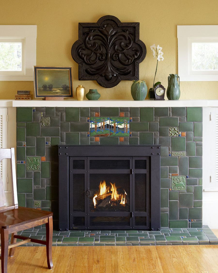 Pine Collage Fireplace