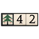 4x4 House Number Frame (Holds Three Tiles)