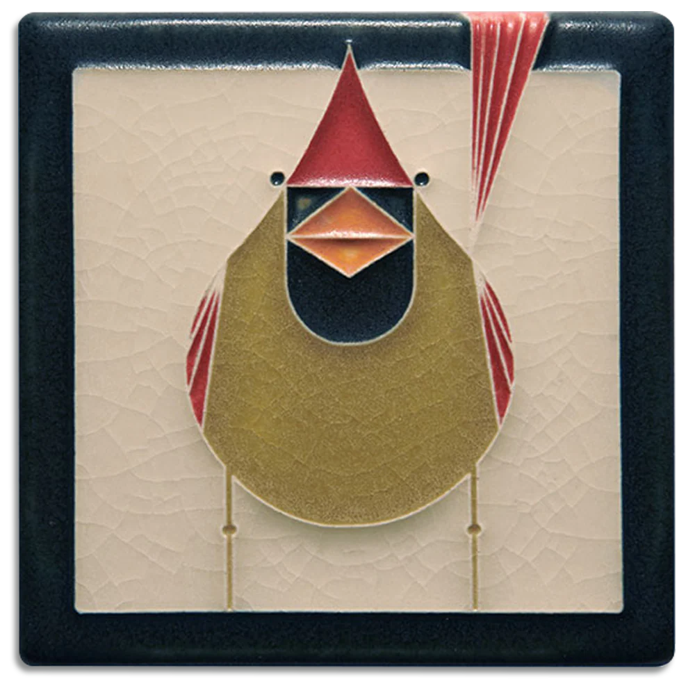 4x4 Cardinal | Motawi Tileworks 4x4 Cardinal | Motawi Tileworks