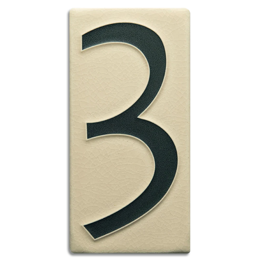 4x8 House Numbers | Motawi Tileworks