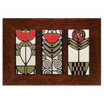4x8 Dard Hunter Trio Framed Tile Set