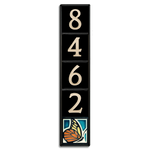 4x4 House Number Frame (Holds Five Tiles)