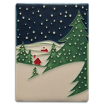 6x8 Snowy Night