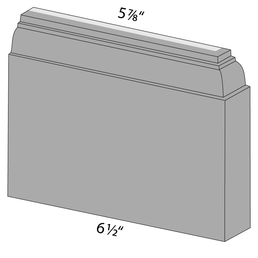 3913 | 6x6 Linwood Wall Base, Right End