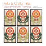 2026 Large Arts & Crafts Tiles Calendar