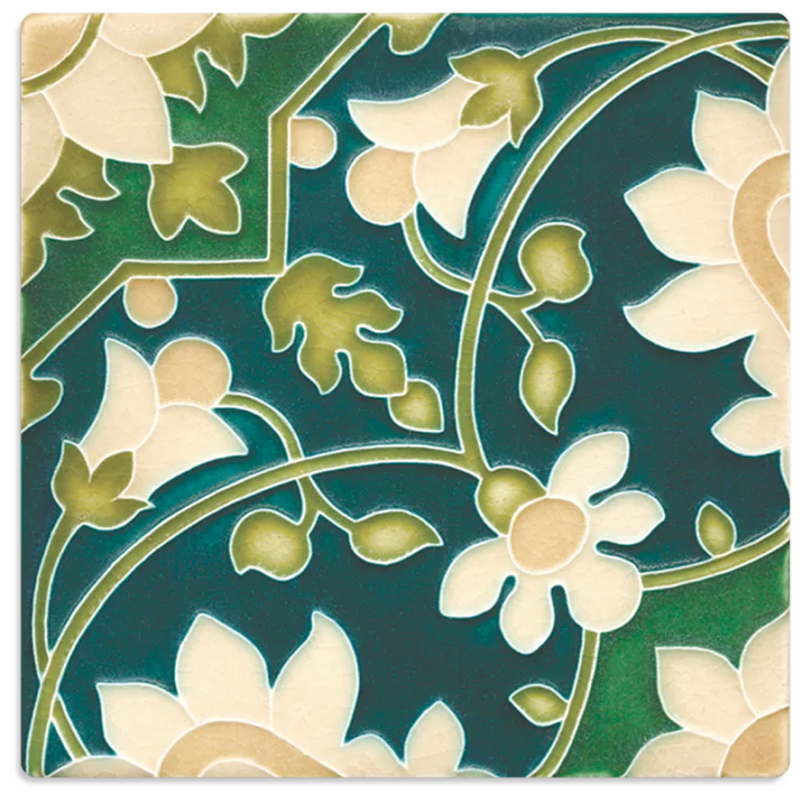 6689 EM | 6x6 Tapestry Wallpaper, Emerald