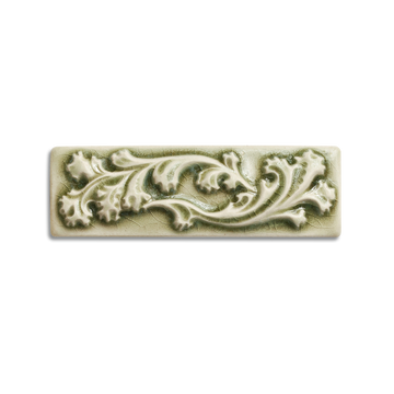 2x6 Ashland Border is available in any of our standard glazes. Shown here in 2010 Celadon.