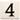 4x4 House Number (White) - 4