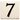 4x4 House Number (White) - 7