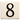 4x4 House Number (White) - 8