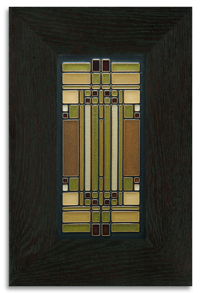 Tile framed in 4x8 Ebony frame