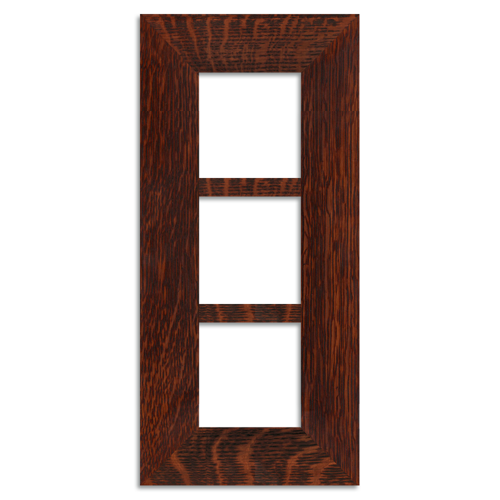 4x4 Triple Frame - Oak | Motawi Tileworks