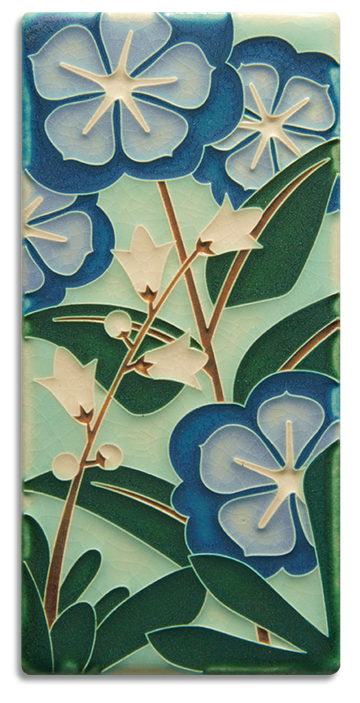 4x8 Starry Flowers - Blue