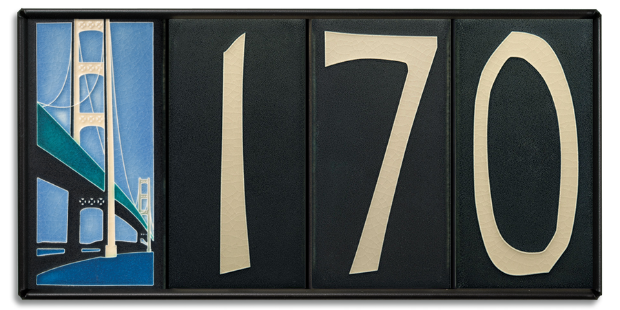 4x8 House Number Frame (Holds Four Tiles)