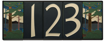 4x8 House Number Frame (Holds Five Tiles)