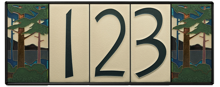 4x8 House Numbers #0-#9 (White)