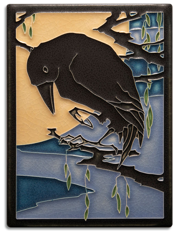 6x8 Raven | Motawi Tileworks