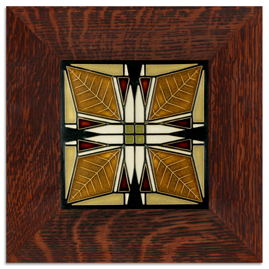 Tile framed in 6x6 Oak frame