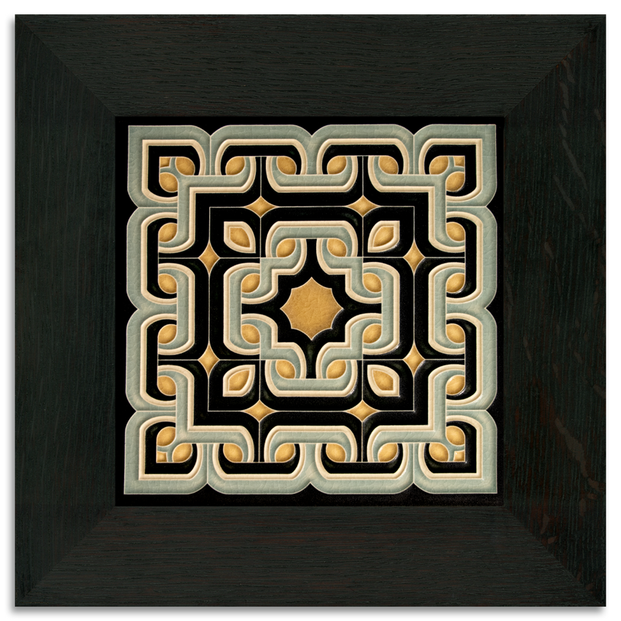 Tile in 2-inch Oak Park Frame - Ebony