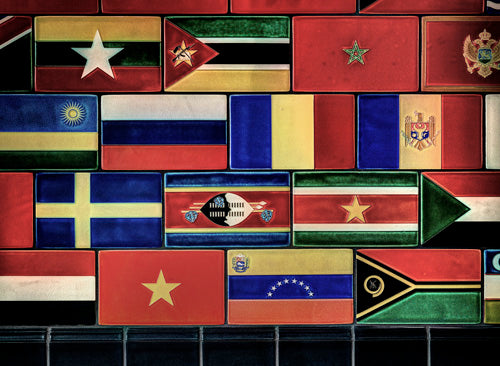 Flags of the United Nations Mural, U of M Dearborn