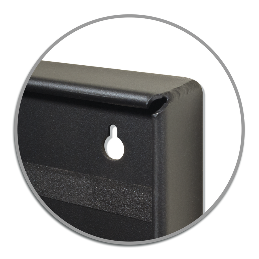 They have a weatherproof, all-metal construction with a durable powder coat finish and easy, secure keyhole mounting.