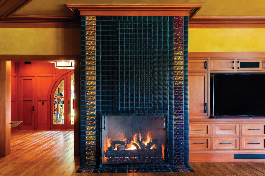 Midcentury Custom Fireplace
