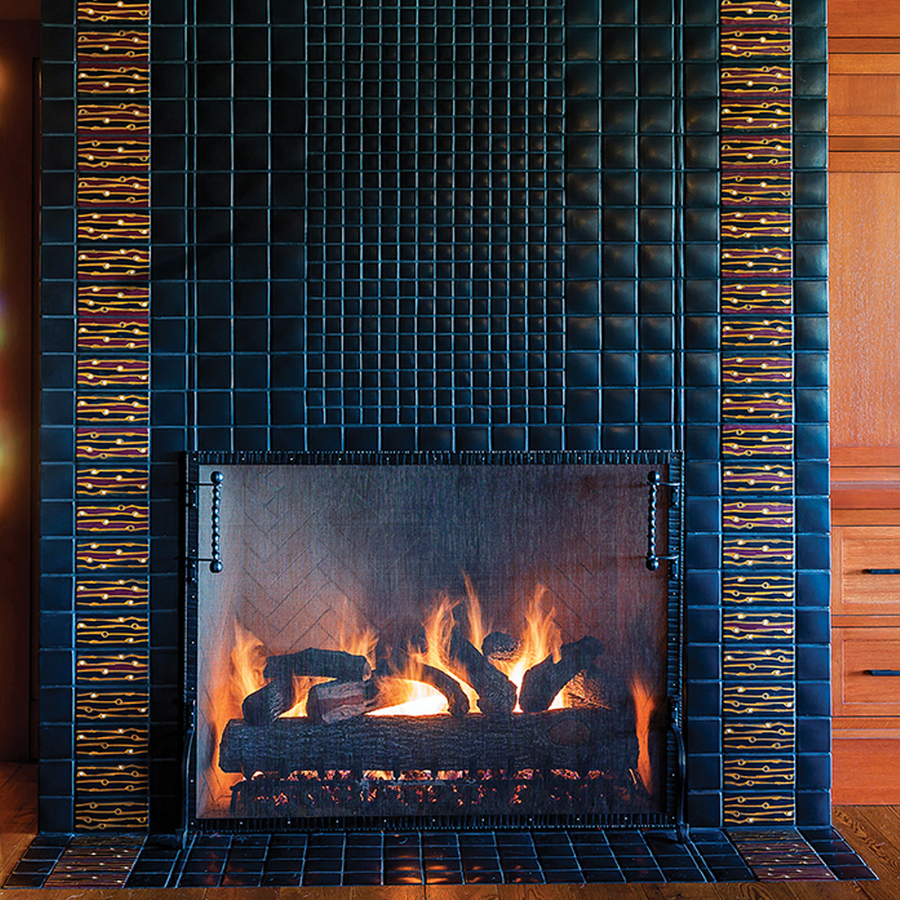 Midcentury Custom Fireplace