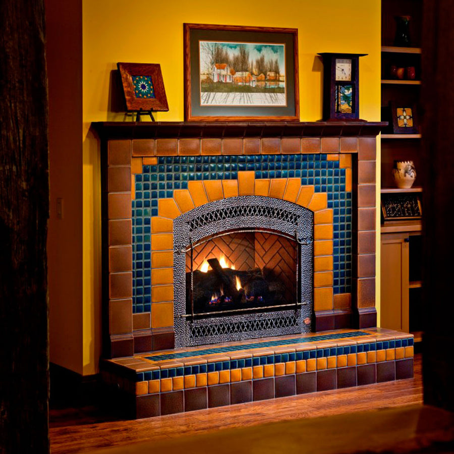 Custom Arch Fireplace